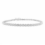 LADIES BRACELET 3/4 CT ROUND DIAMOND 14K WHITE GOLD