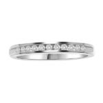 LADIES BAND 1 CT ROUND DIAMOND 14K WHITE GOLD