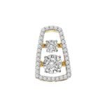LADIES PENDANT 1/4 CT ROUND DIAMOND 10K YELLOW GOLD