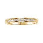 LADIES BAND 3/4 CT ROUND DIAMOND 14K YELLOW GOLD