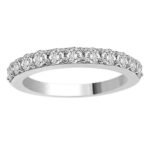 LADIES BAND 1/2 CT ROUND DIAMOND 14K WHITE GOLD