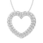 LADIES PENDANT 1/4 CT ROUND DIAMOND 10K YELLOW GOLD