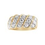 LADIES RING 1/4 CT ROUND DIAMOND 10K YELLOW GOLD