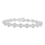 LADIES BRACELET 1/4 CT ROUND DIAMOND SILVER