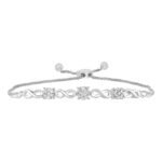 LADIES BRACELETS 1/5 CT ROUND DIAMOND 10K White GOLD