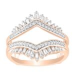 LADIES ENHANCER WRAP 1/2 CT ROUND DIAMOND 14K ROSE GOLD