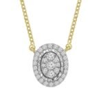 LADIES PENDANT 1/5 CT ROUND DIAMOND 10K YELLOW GOLD