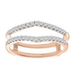 LADIES ENHANCERS WRAPS 1/4 CT ROUND DIAMOND 14K ROSE GOLD