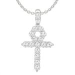 1.00CT RD DIAMONDS SET IN 14KT YELLOW GOLD MENS PENDANT