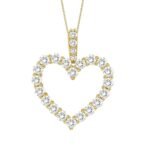 MEN'S CHARM 3 3/4 CT ROUND DIAMOND 14K YELLOW GOLD