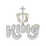 MEN'S CHARM 1 1/2 CT ROUND DIAMOND 10K YELLOW GOLD