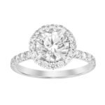 LADIES RING 3/4 CT ROUND DIAMOND 14K WHITE GOLD(CENTER-1)